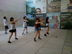 Practice in front of CaixaForum